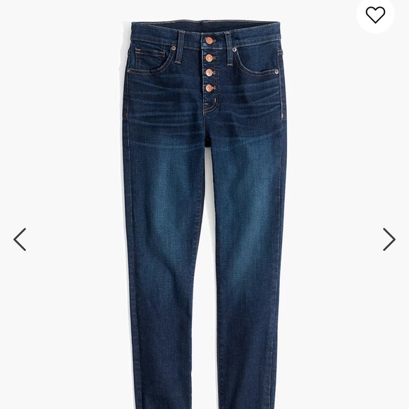 Madewell 29T HiGh-Rise Skinny Jeans Button-Fly - Picture 2 of 8
